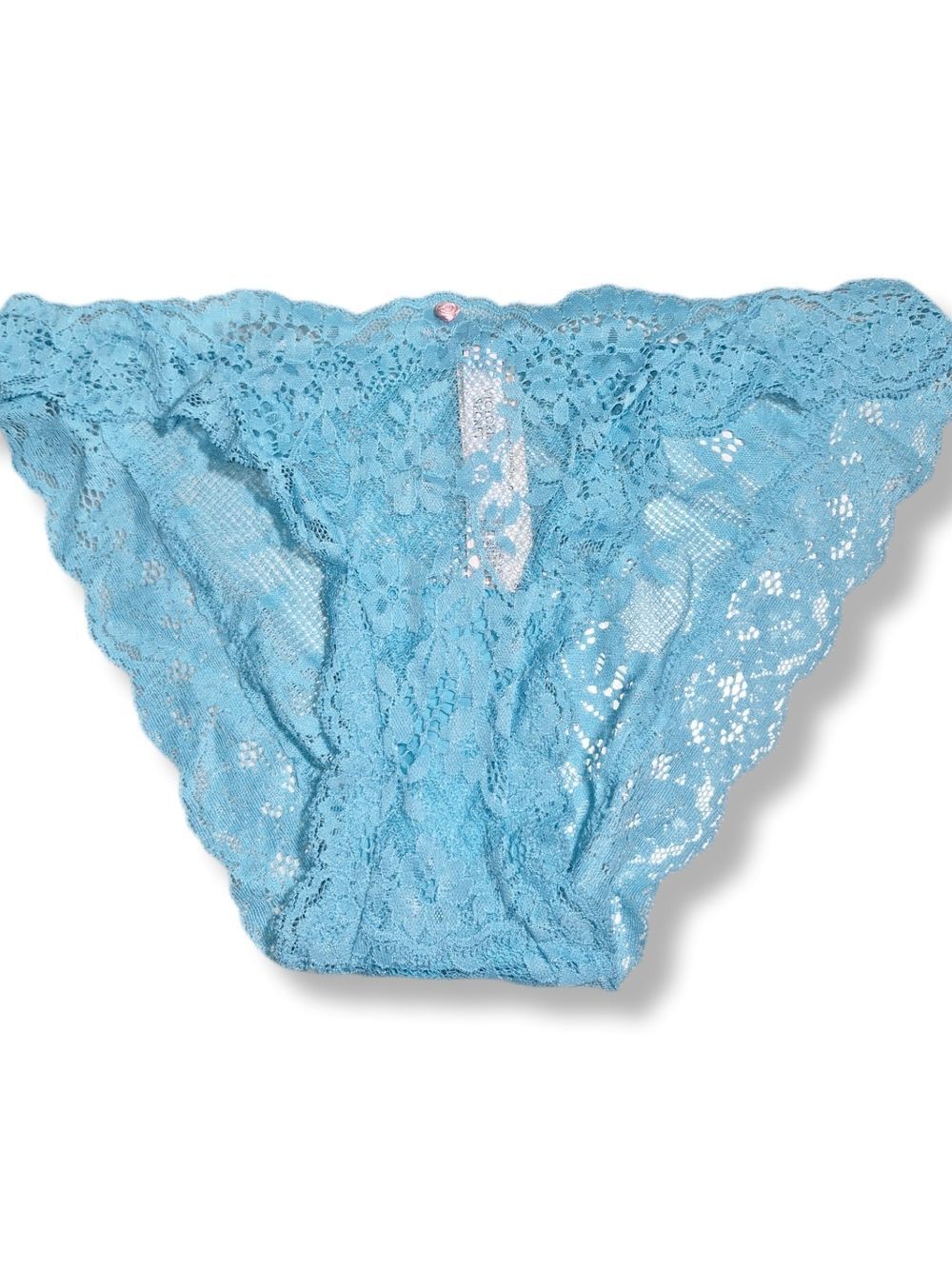 Victoria's Secret Light Blue Lace Bikini Panty